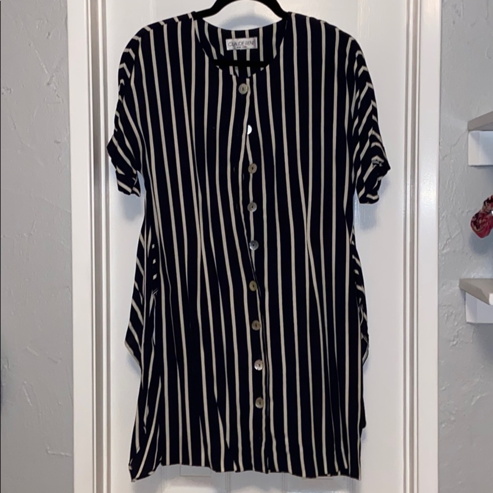 Striped dress with pockets